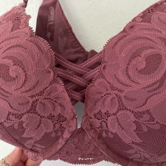 Torrid XO Plunge Push-Up Exploded Floral Lace 360° Back Smoothing Bra - Picture 4 of 7